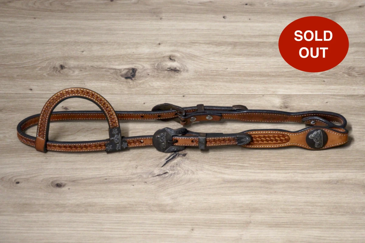 Cattlemans, GVR - Unique Show Einohr Cowperson Tack with Antique Silver Buckle Sets Cutting, Westerntrense, Quarter Horse, one ear Cattlemans, GVR - Unique Show Einohr Cowperson Tack with Antique Silver Buckle Sets Cutting, Westerntrense, Quarter Horse, one ear