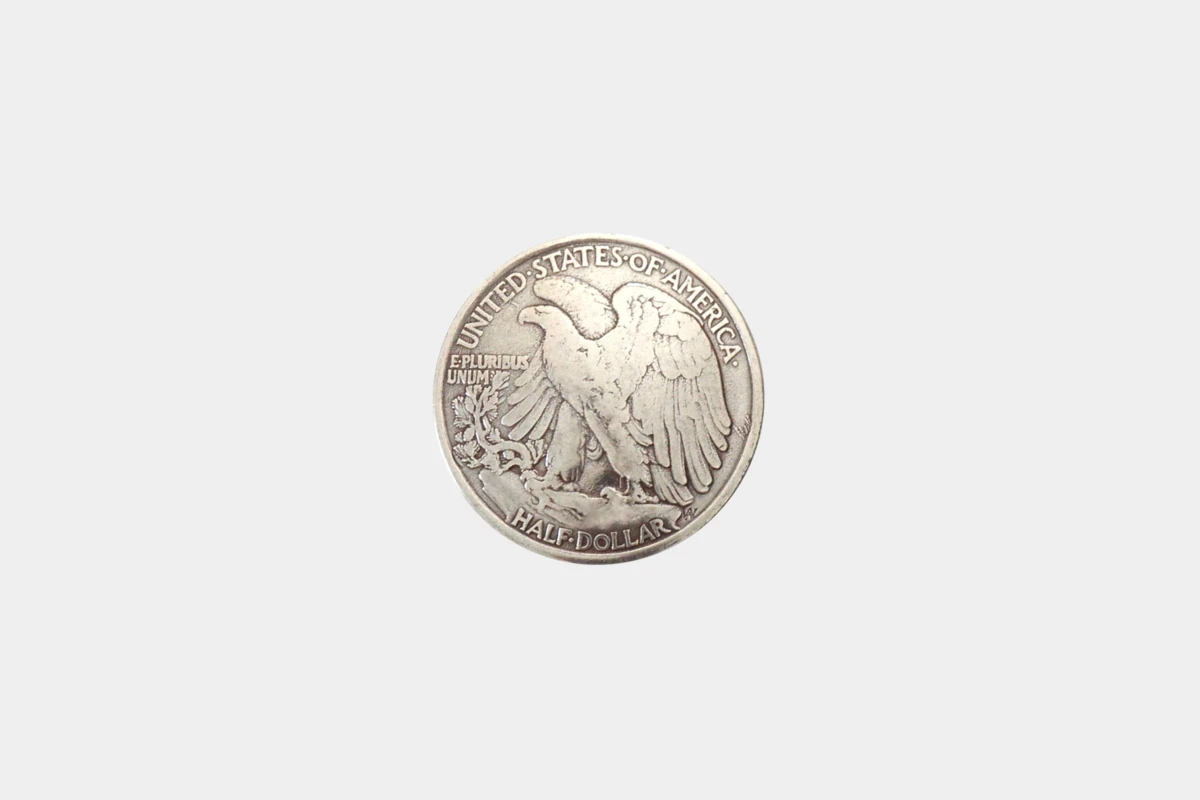 Concho Half Dollar, USA, steel, Stahl Concho Half Dollar, USA, steel, Stahl