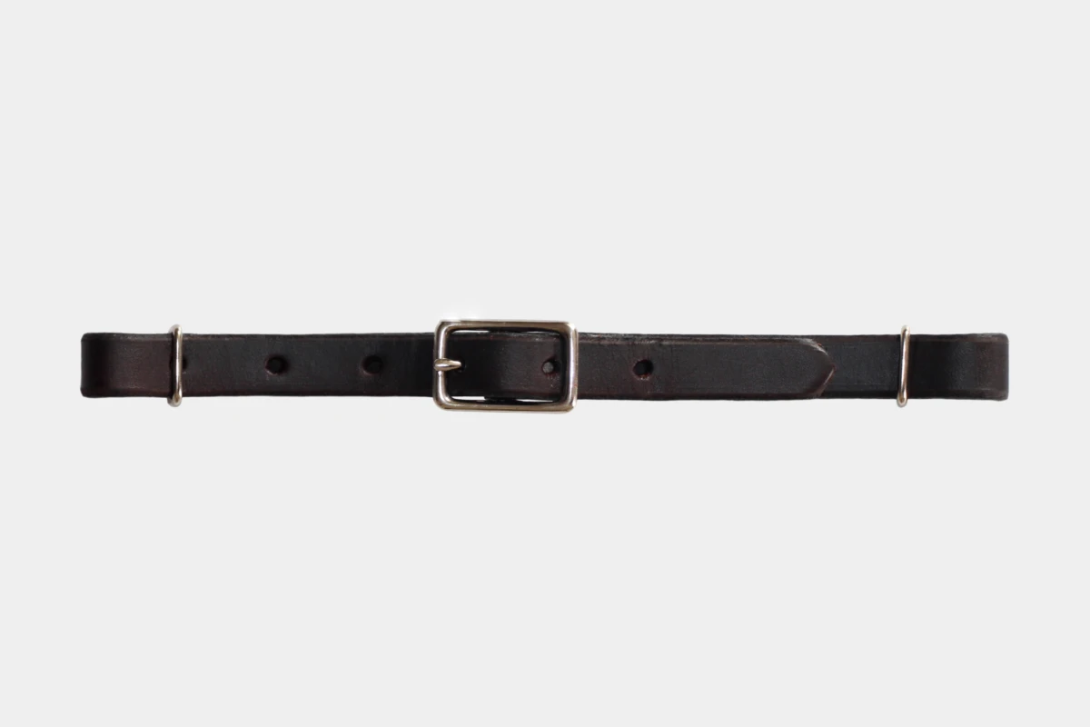 BCL, Berlin Custom Leather - Kinnriemen breit dark oiled, wide, geölt, dunkel BCL, Berlin Custom Leather - Kinnriemen breit dark oiled, wide, geölt, dunkel