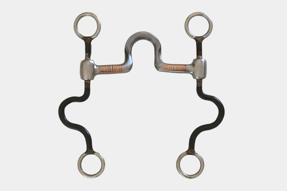 Pro Stuff - Bit flat spoon brown steel dots, long shanks, Loeffel, silver, versilbert, Stahl