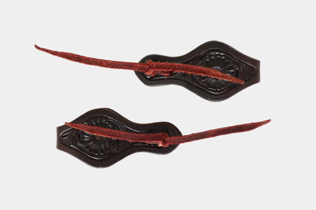 Cattlemans, GVR - Rein straps flower tooling, Leder, leather, brown Cattlemans, GVR - Rein straps flower tooling, Leder, leather, brown