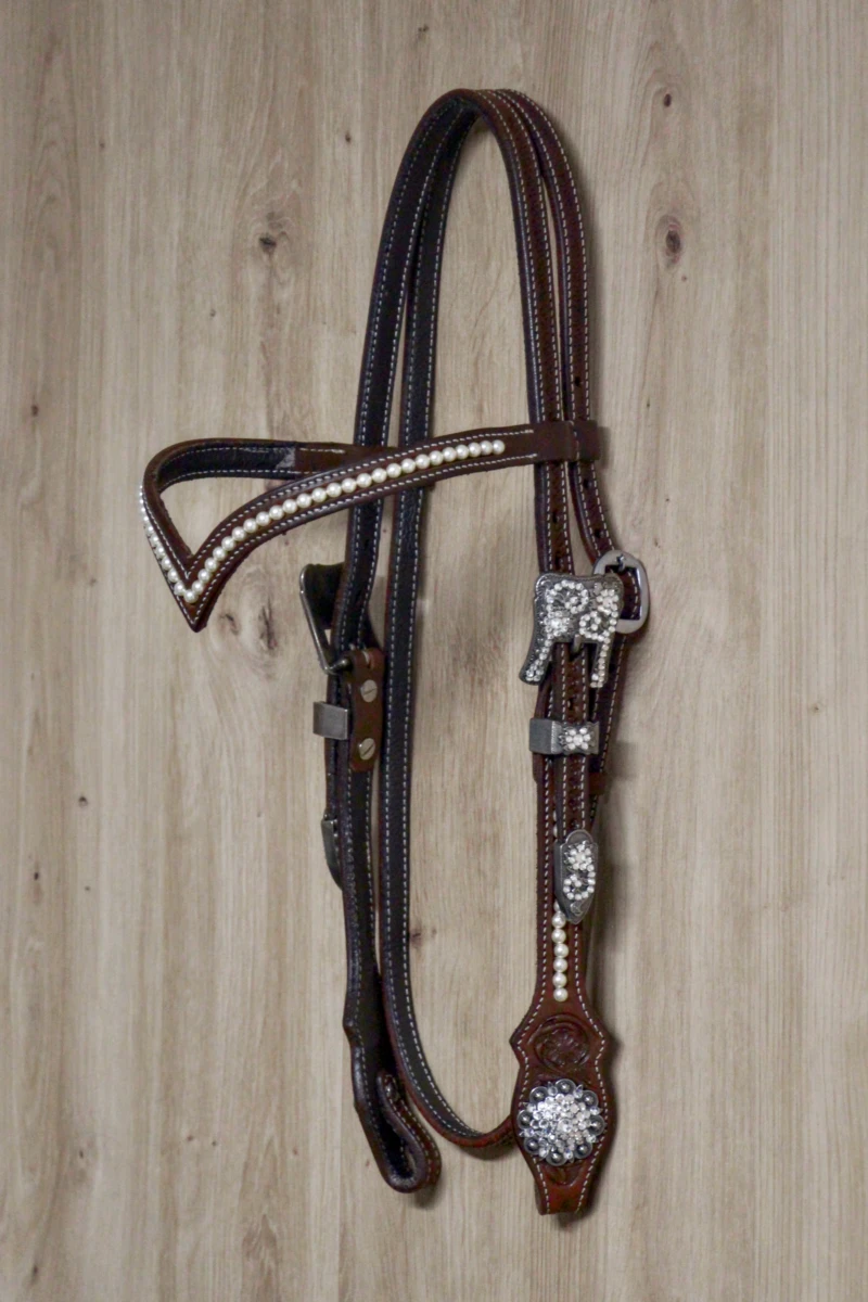 Custom made crystal browband (CS016)