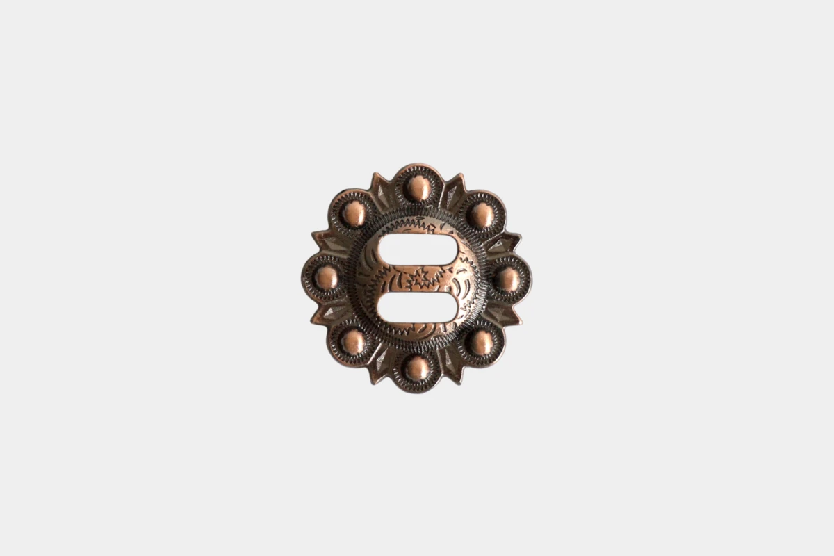 Cattlemans, GVR - Concho silver slotted copper, Silber, Kupfer Cattlemans, GVR - Concho silver slotted copper, Silber, Kupfer