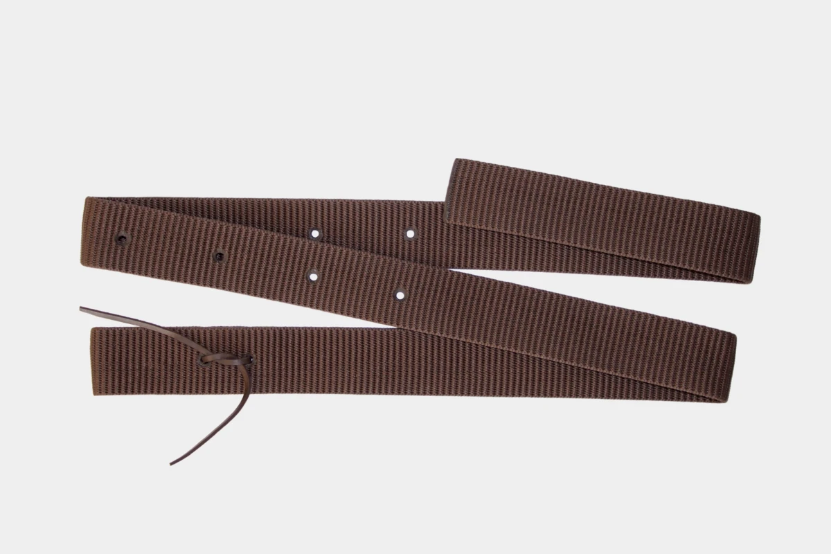 Nylon Tie Strap, Westernsattel, western saddle, brown, braun