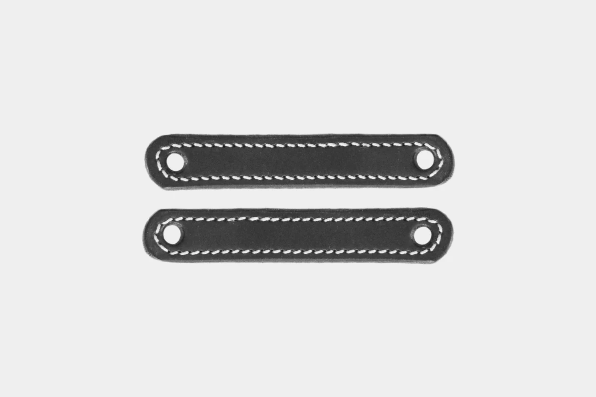 Cattlemans, GVR - Lederbaendchen fuer small teardrop Backenstuecke, leather band, cheekpeace, black