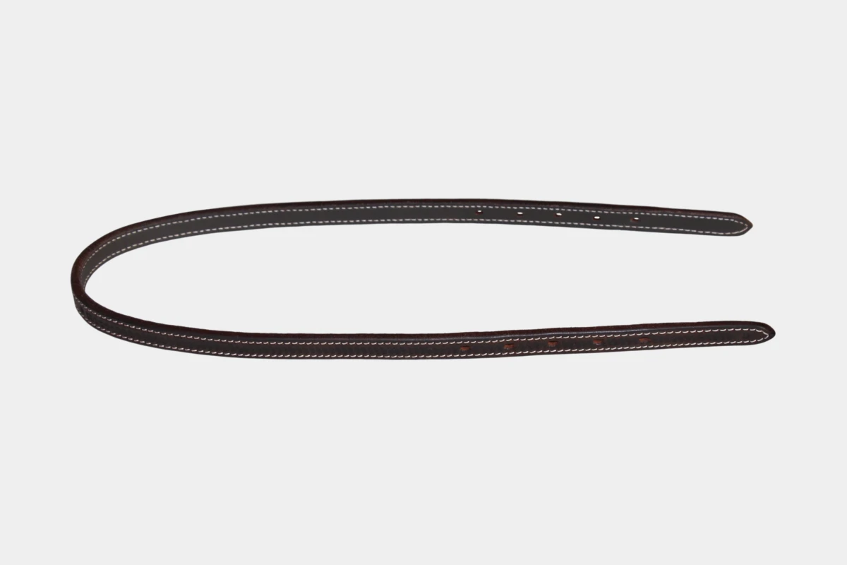 Cattlemans, GVR - Genickriemen breit grain tooling, 90 cm, crown, leather, Leder, brown