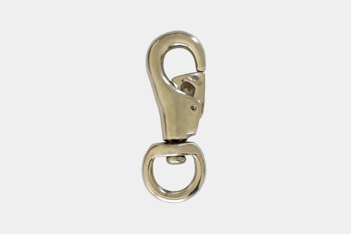 Cattlemans, GVR - Bullenkarabinerhaken mit Wirbel aus Edelstahl, bull snap, stainless steel Cattlemans, GVR - Bullenkarabinerhaken mit Wirbel aus Edelstahl, bull snap, stainless steel