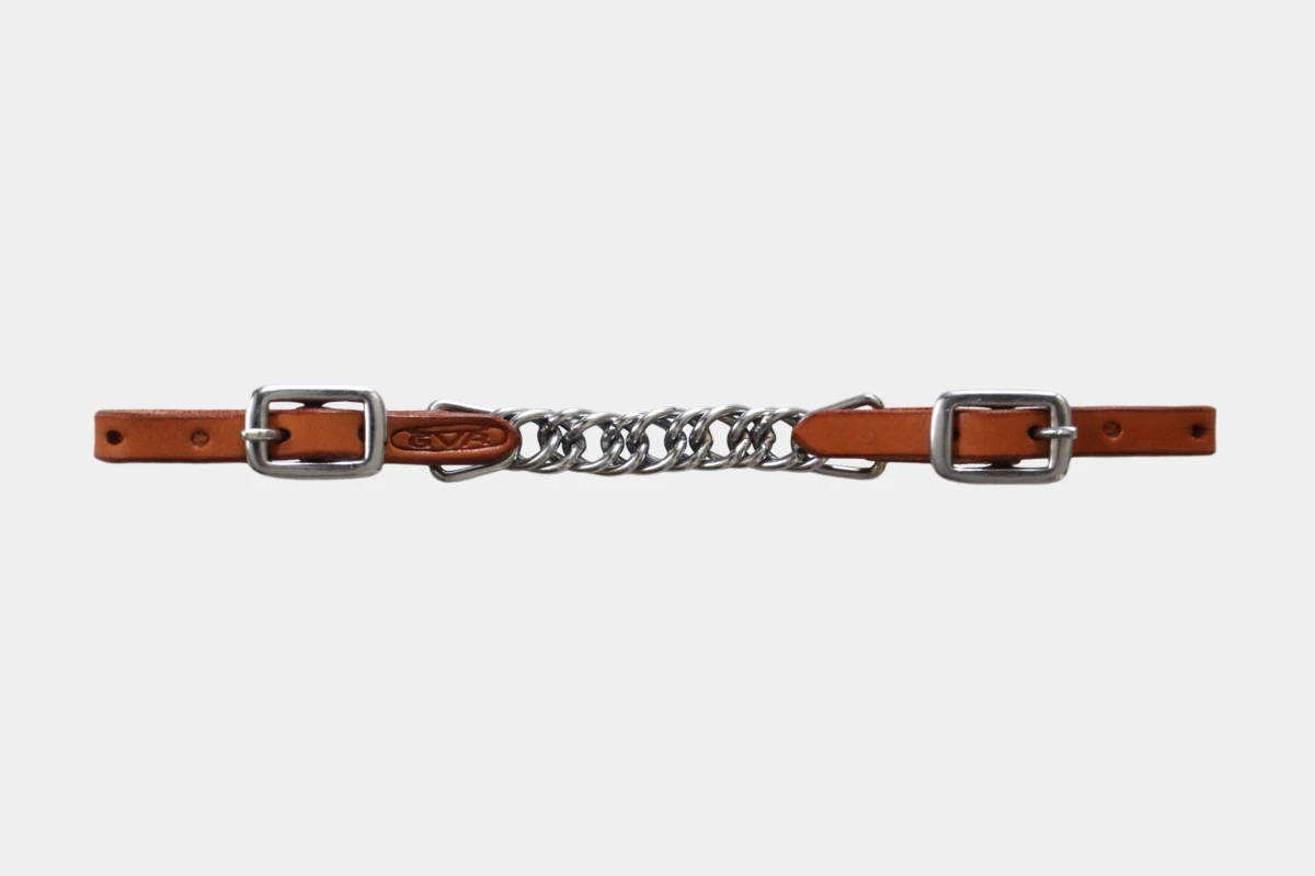 Cattlemans, GVR - Kinnkette schmal, twisted chain, curb chain, slim, chestnut Cattlemans, GVR - Kinnkette schmal, twisted chain, curb chain, slim, chestnut