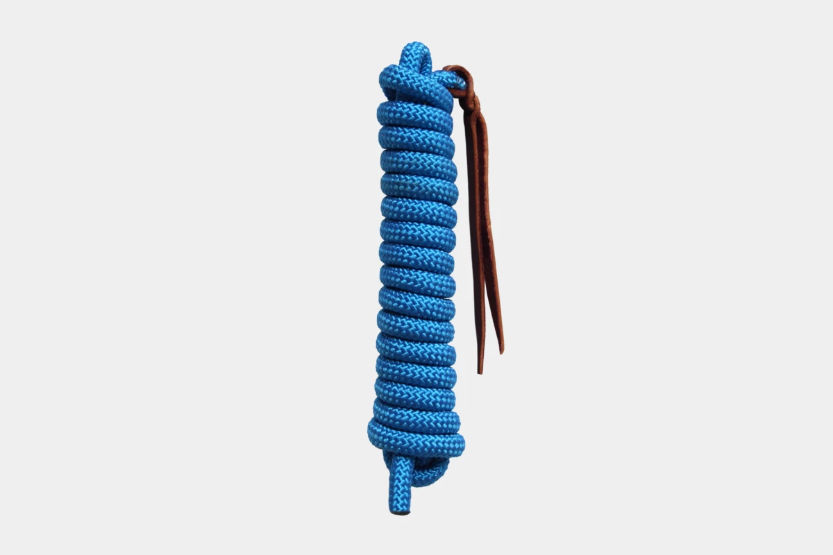 Cattlemans, GVR - Fuehrstrick ohne Karabinerhaken, Rope, Nylon, turquoise, tuerkis