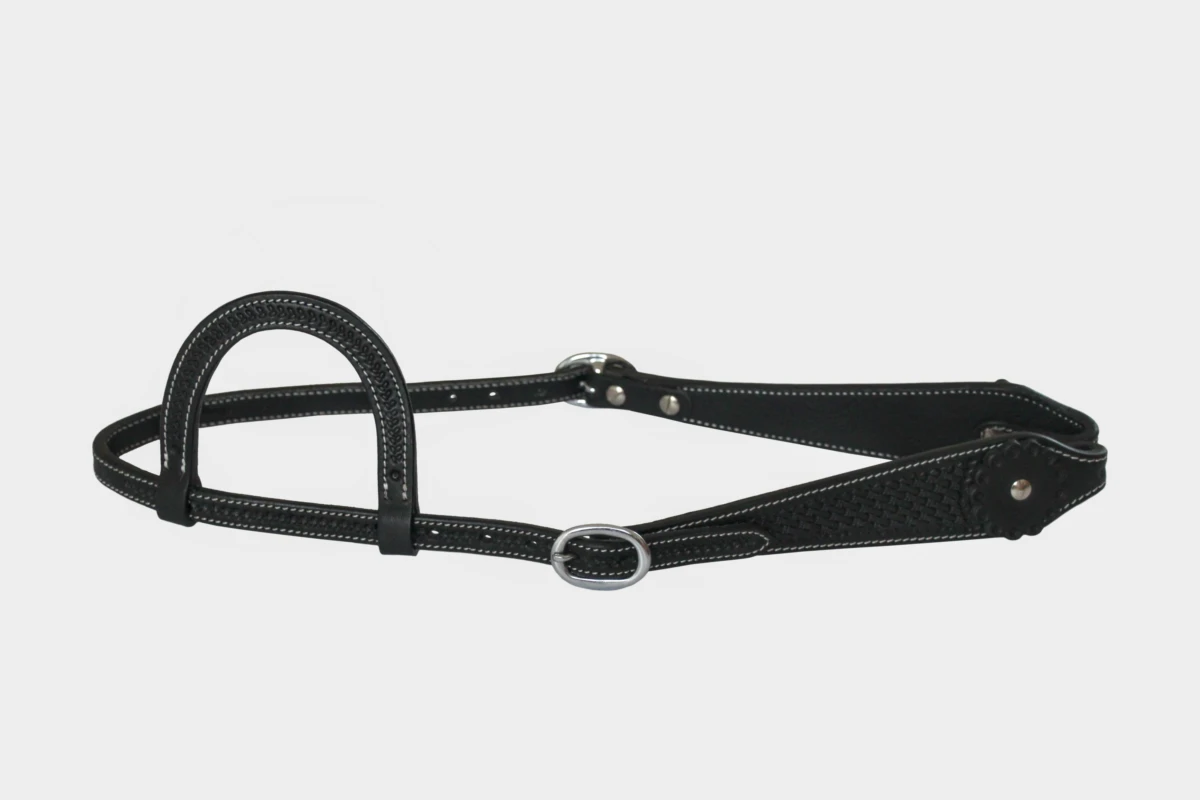 Cattlemans, GVR - Einohr teardrop basket tooling, Westerntrense, Quarter Horse, one ear, black Cattlemans, GVR - Einohr teardrop basket tooling, Westerntrense, Quarter Horse, one ear, black