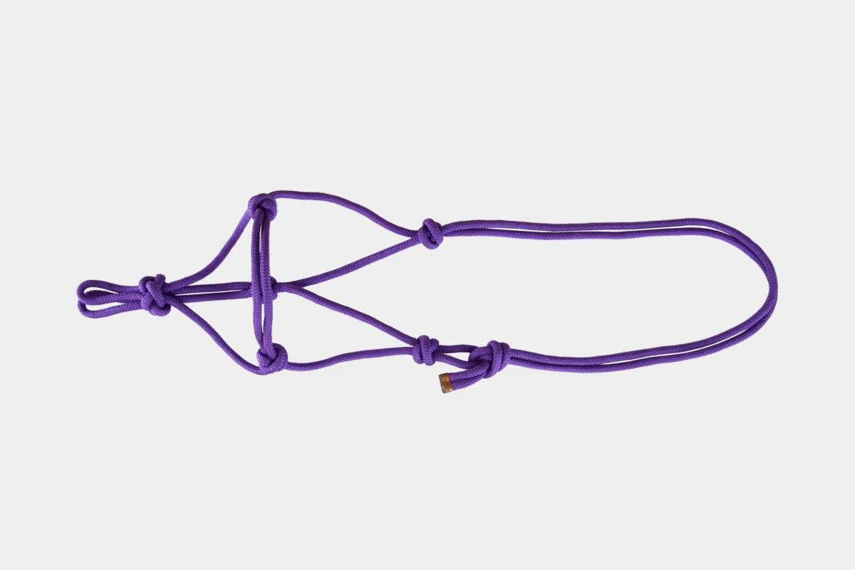 Cattlemans, GVR - Knotenhalfter, Rope, Nylon, purple, lila