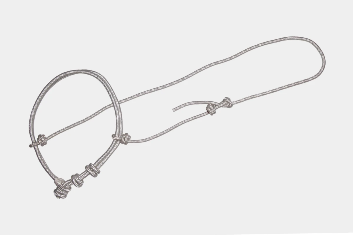 Cattlemans, GVR - Mouthcloser, Noseband Rope, Mouth Shutter, Nasenriemen, Nylon, white, weiß Cattlemans, GVR - Mouthcloser, Noseband Rope, Mouth Shutter, Nasenriemen, Nylon, white, weiß