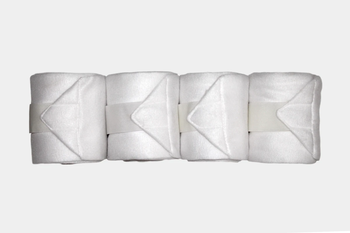 Fleece Bandagen, Polo Wraps, Vlies, bandages, white, weiß