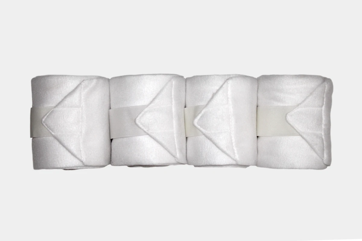 Fleece Bandages, Polo Wraps, Vlies, white, weiß Fleece Bandages, Polo Wraps, Vlies, white, weiß