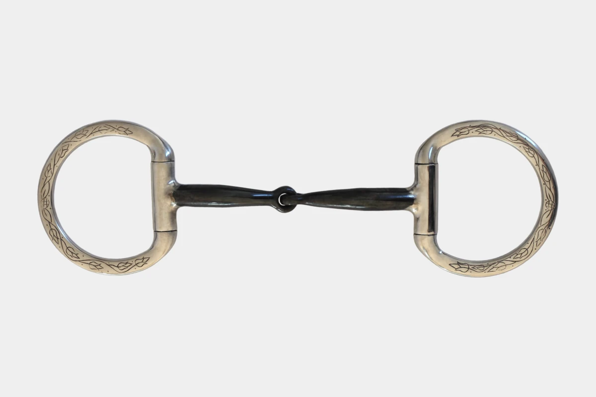Pro Stuff - Eggbutt Snaffle Bit engraved trims anatomisch ohne Kupfereinlagen, Gebiss, graviert, anatomical, without copper, Edelstahl, stainless steel Pro Stuff - Eggbutt Snaffle Bit engraved trims anatomisch ohne Kupfereinlagen, Gebiss, graviert, anatomical, without copper, Edelstahl, stainless steel