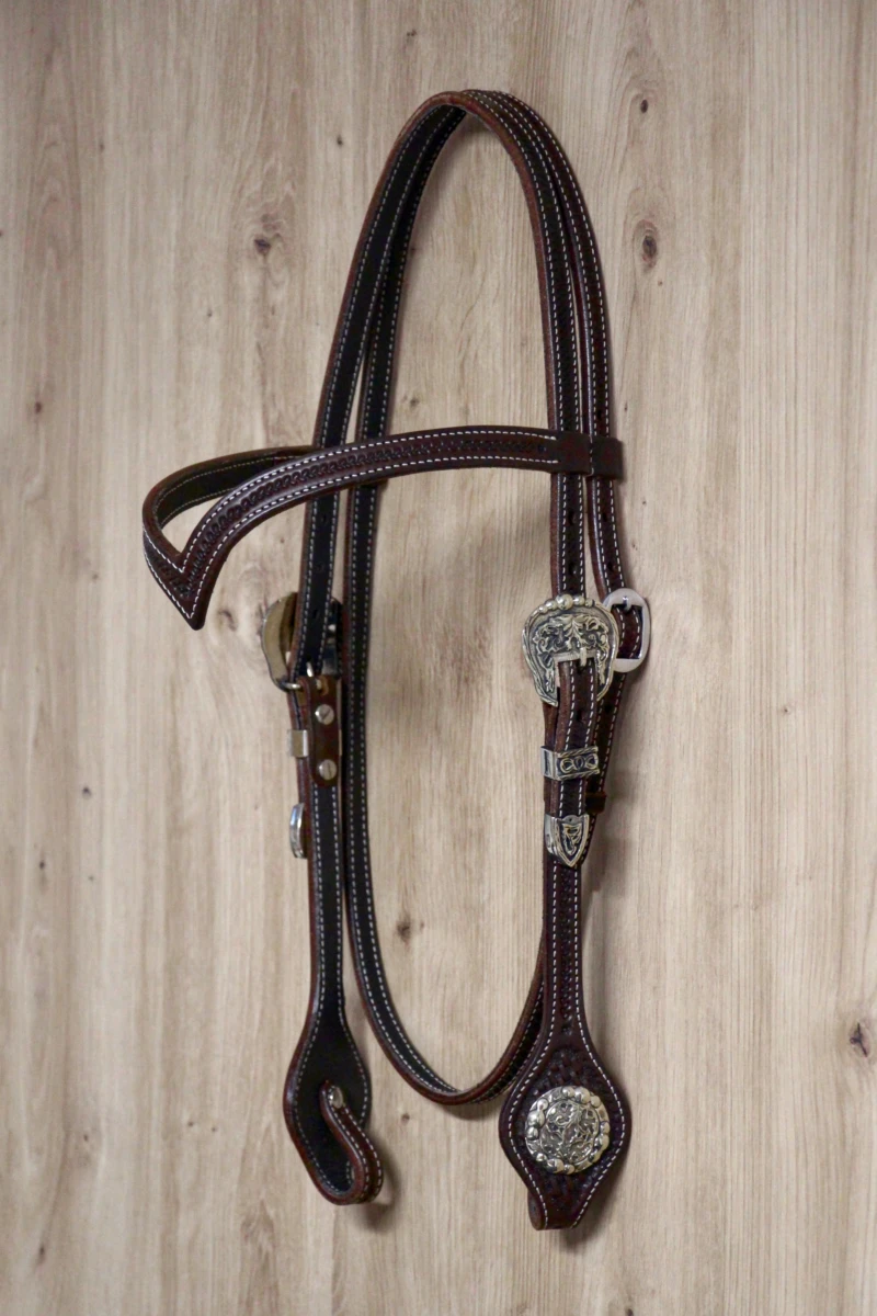 Custom made silver browband (SS005)