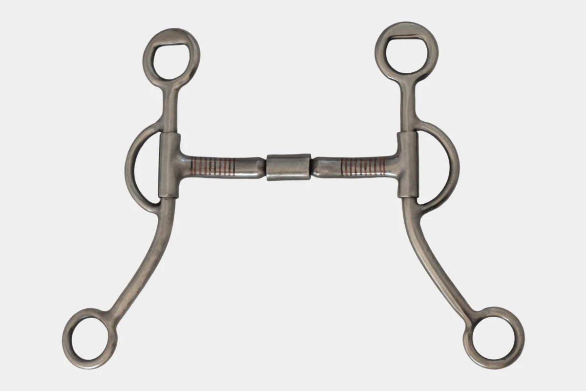 Pro Stuff - Billy Allen Bit mit Kupfereinlagen, long shanks, Gebiss, copper inlays, Anzuege, stainless steel, Edelstahl