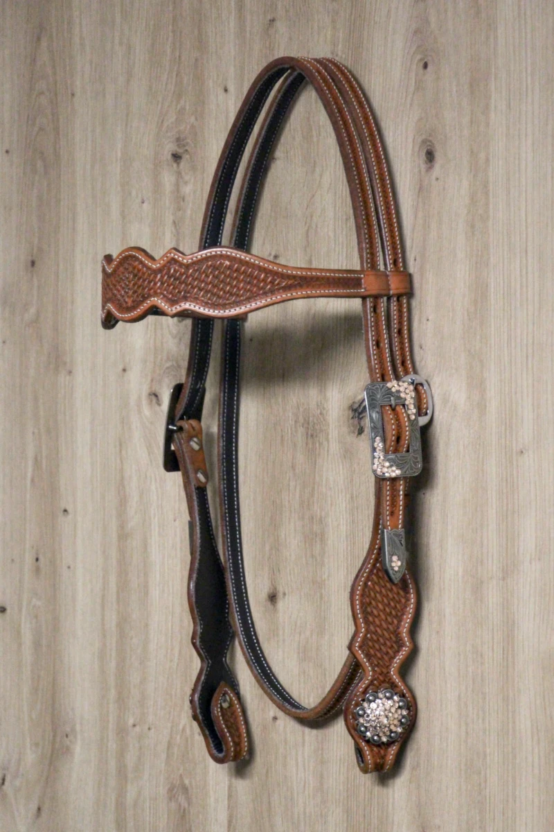 Custom made crystal browband (CS007)