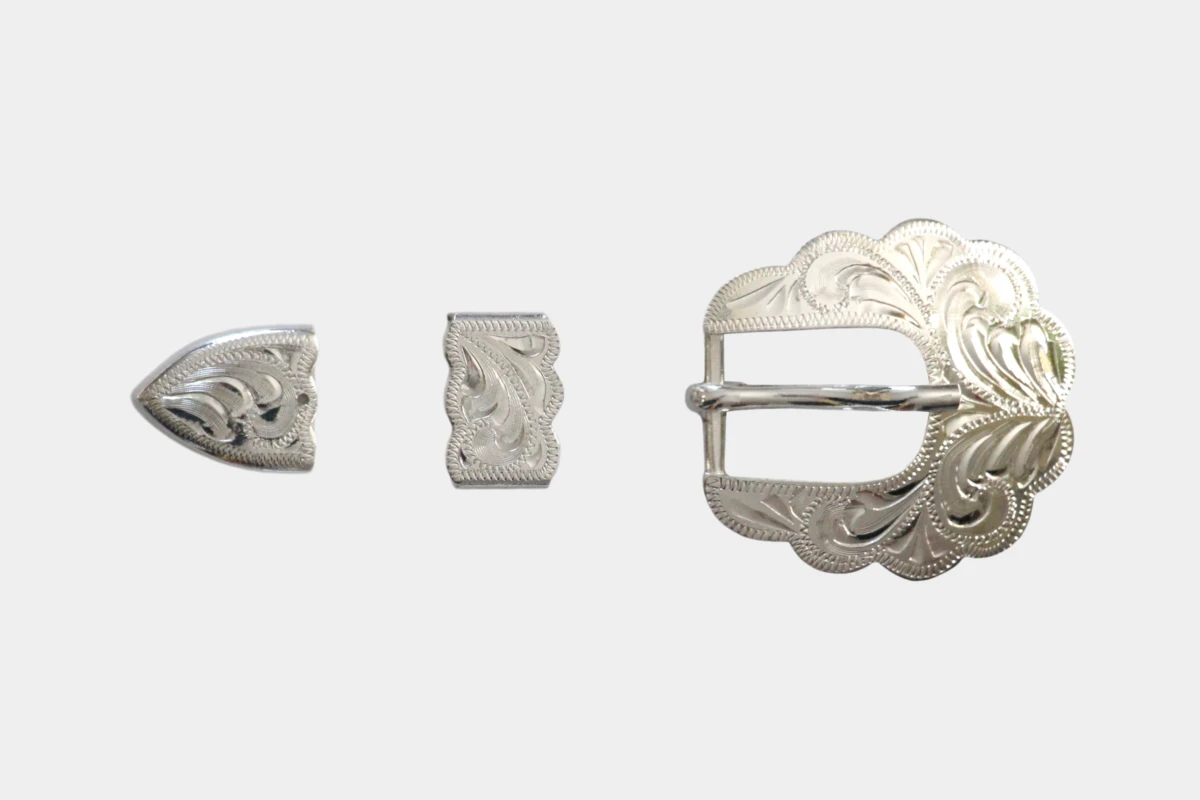 Hansen silver buckle set Brownsville, Silber Hansen silver buckle set Brownsville, Silber