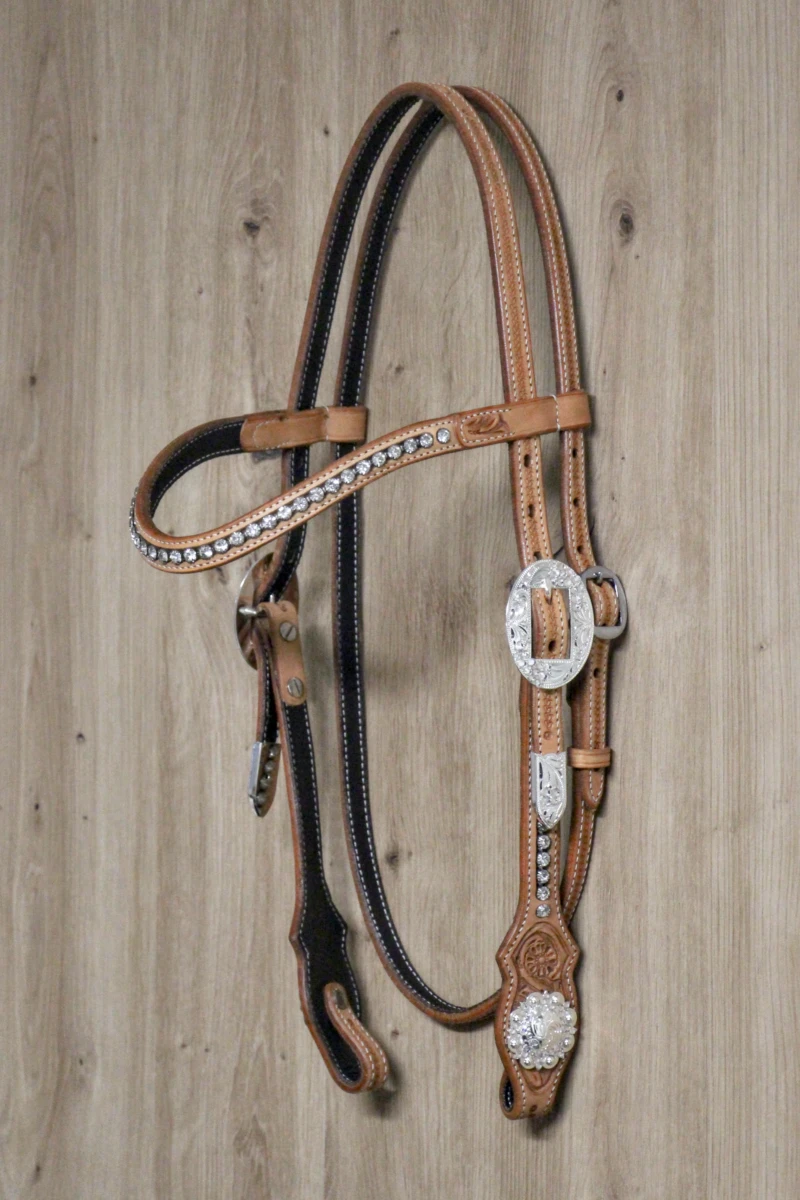 Custom made crystal browband (CS019)