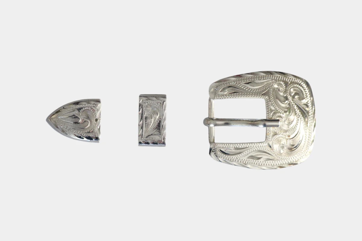 Hansen silver buckle set Bixby, Silber Hansen silver buckle set Bixby, Silber