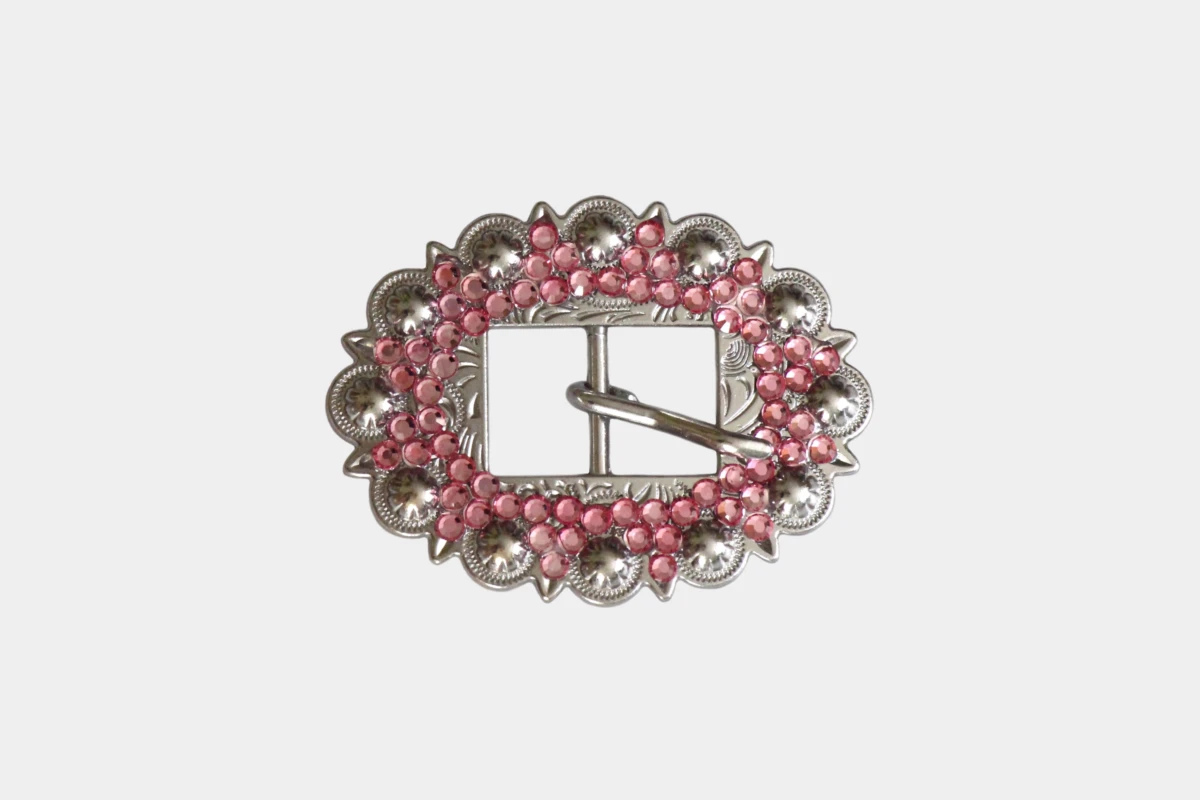 Cattlemans, GVR - Buckle crystal dots pink, Schnalle, Strass, rosa Cattlemans, GVR - Buckle crystal dots pink, Schnalle, Strass, rosa