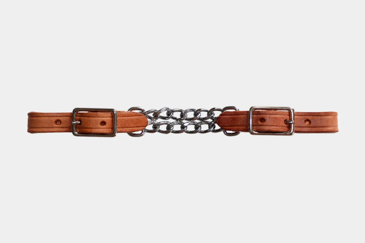 BCL, Berlin Custom Leather - Kinnkette breit hell, double chain, wide, light BCL, Berlin Custom Leather - Kinnkette breit hell, double chain, wide, light