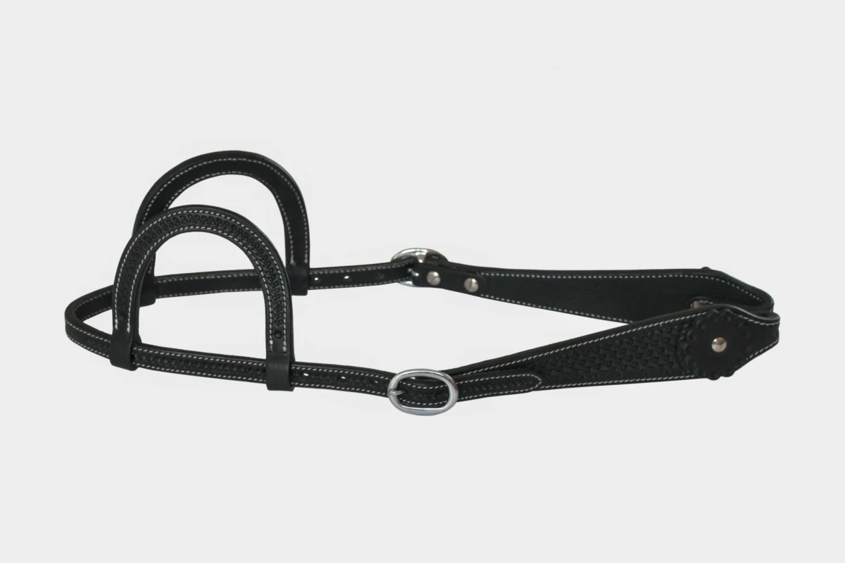 Cattlemans, GVR - Zweiohr teardrop basket tooling, Westerntrense, Quarter Horse, two ear, black Cattlemans, GVR - Zweiohr teardrop basket tooling, Westerntrense, Quarter Horse, two ear, black