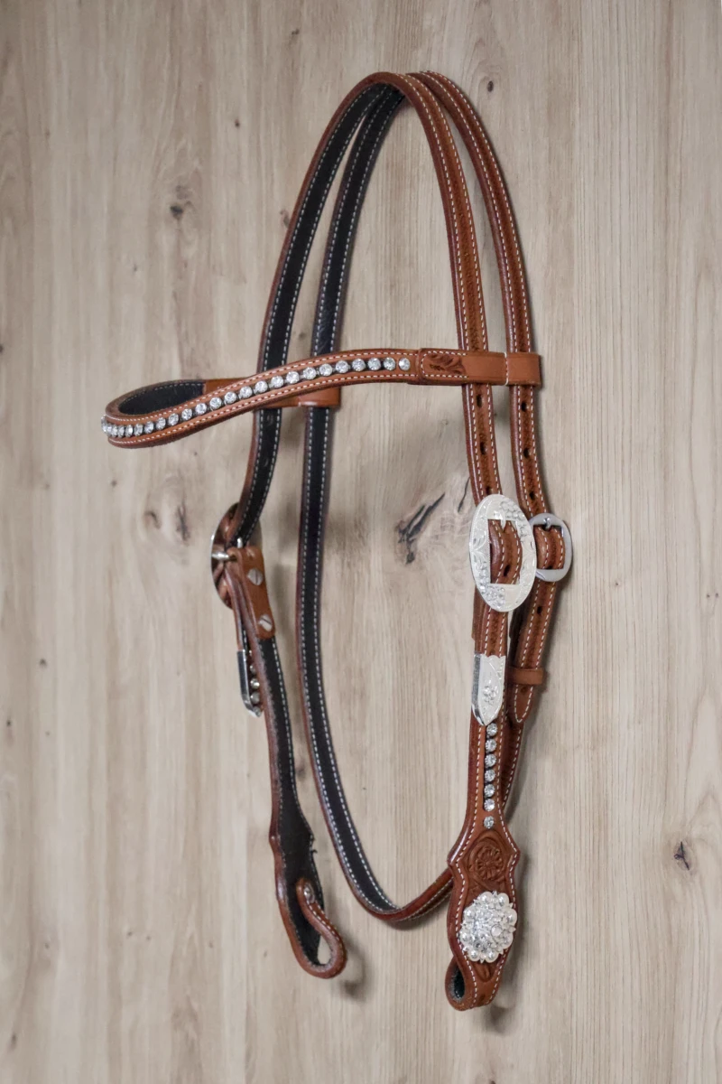 Custom made crystal browband (CS024)