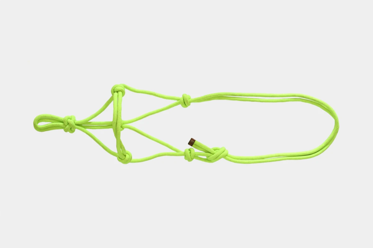 Cattlemans, GVR - Knotenhalfter, Rope, Nylon, lime, limette, gruen