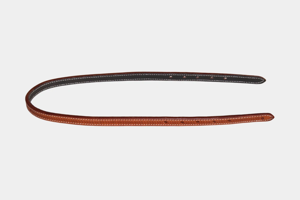Cattlemans, GVR - Genickriemen breit grain tooling, 90 cm, crown, leather, Leder, chestnut Cattlemans, GVR - Genickriemen breit grain tooling, 90 cm, crown, leather, Leder, chestnut