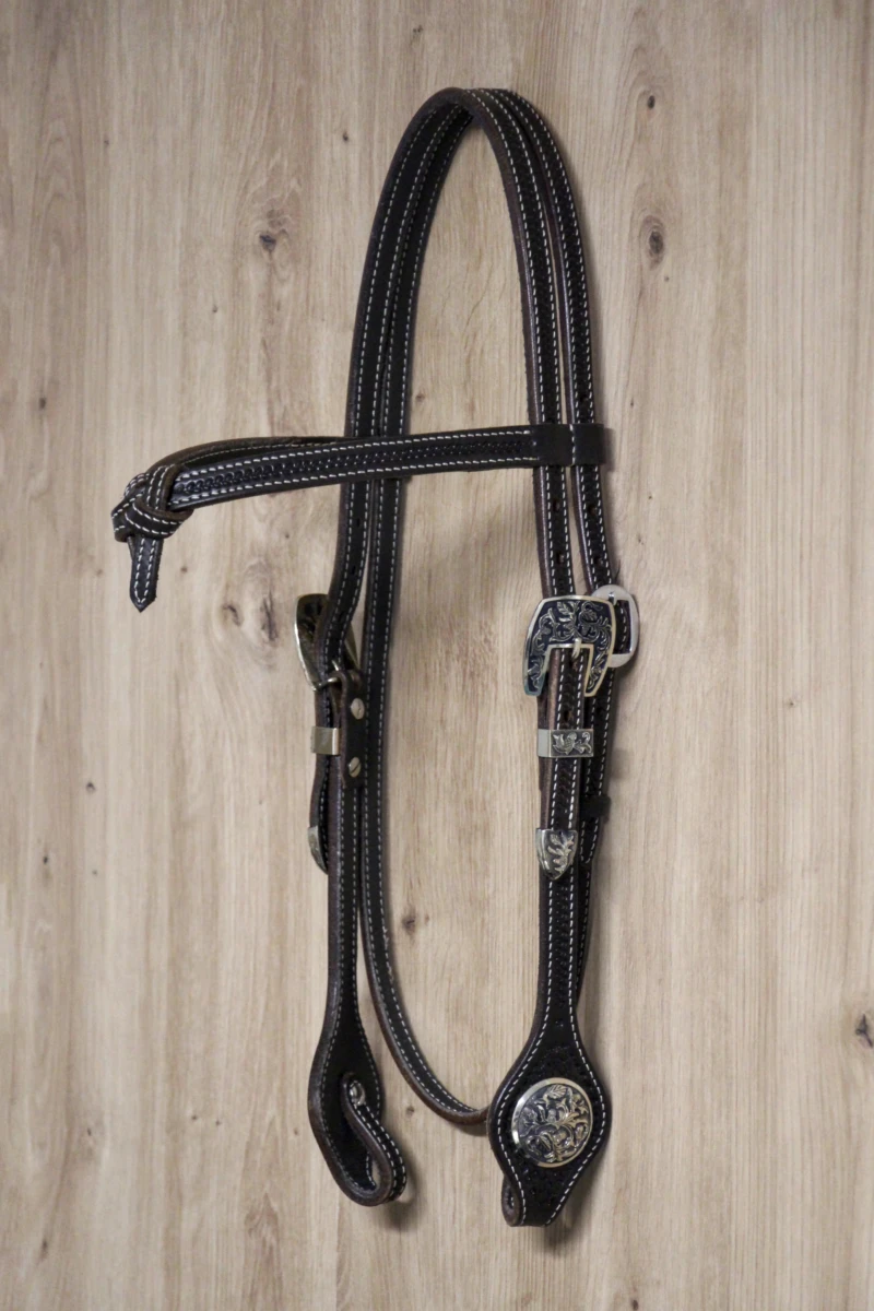 Custom made silver browband (SS006)