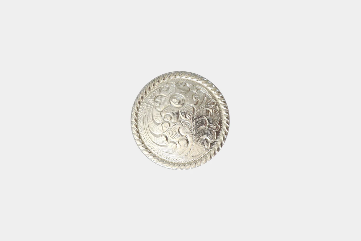Concho silver flower rope, Silber, versilbert Concho silver flower rope, Silber, versilbert