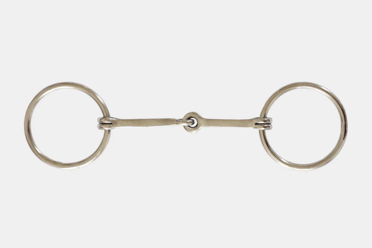 Pro Stuff - O-Ring Snaffle Bit anatomisch ohne Kupfereinlagen, squared mouthpiece, Gebiss, without copper, Edelstahl, stainless steel Pro Stuff - O-Ring Snaffle Bit anatomisch ohne Kupfereinlagen, squared mouthpiece, Gebiss, without copper, Edelstahl, stainless steel