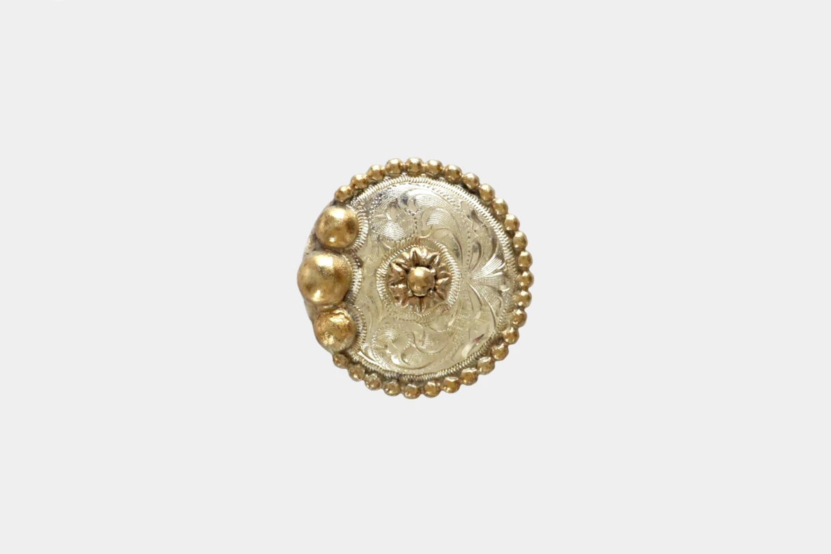 Cattlemans, GVR - Concho silver Amarillo, Silber Cattlemans, GVR - Concho silver Amarillo, Silber