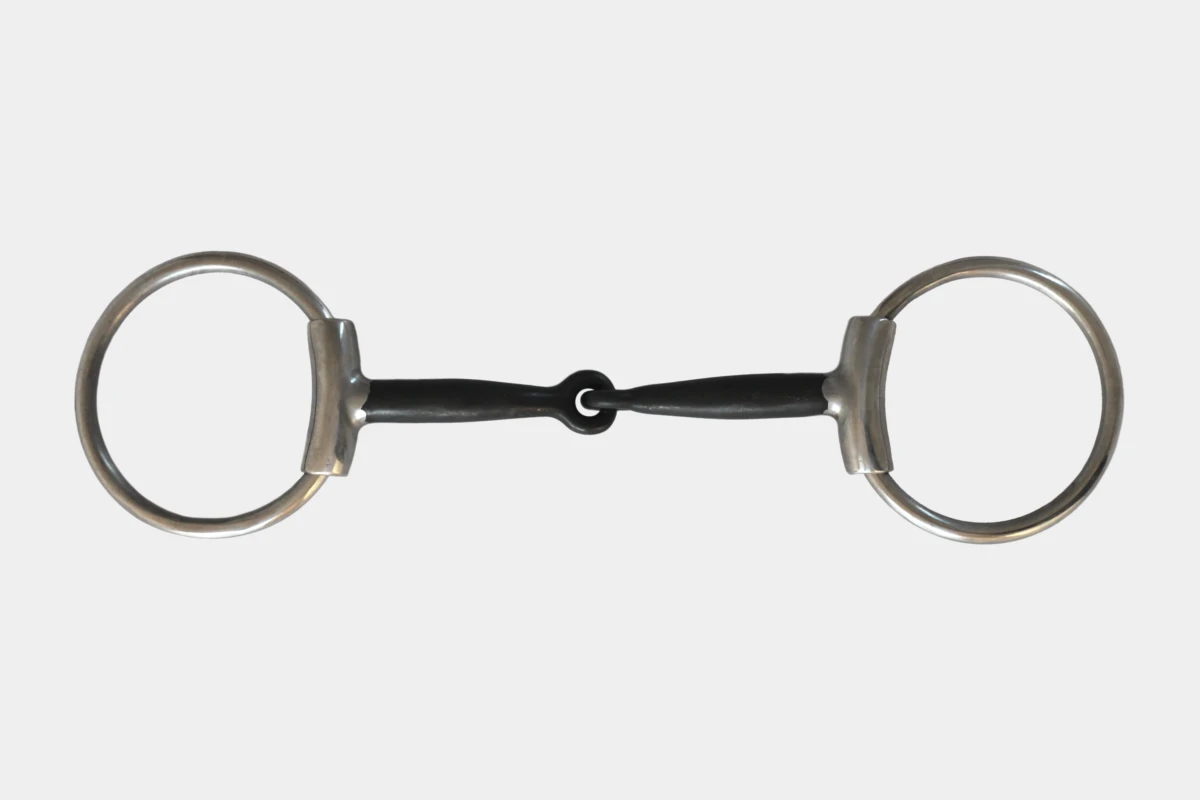 O-Ring snaffle bit anatomical with copper inlays, sliding sleeves anatomic, mit Kupfereinlagen, stainless steel, Edelstahl O-Ring snaffle bit anatomical with copper inlays, sliding sleeves anatomic, mit Kupfereinlagen, stainless steel, Edelstahl