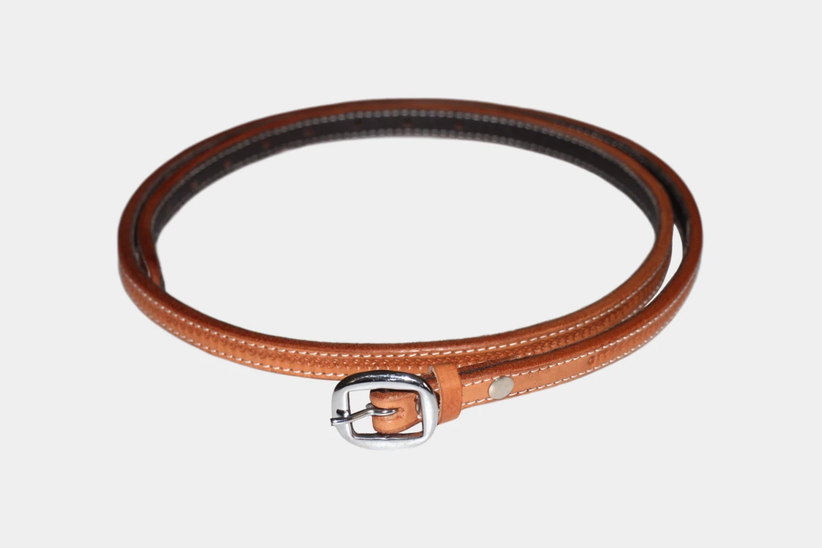 Cattlemans, GVR - Kehlriemen schmal grain tooling S, leather, throat leather, strap, russet Cattlemans, GVR - Kehlriemen schmal grain tooling S, leather, throat leather, strap, russet