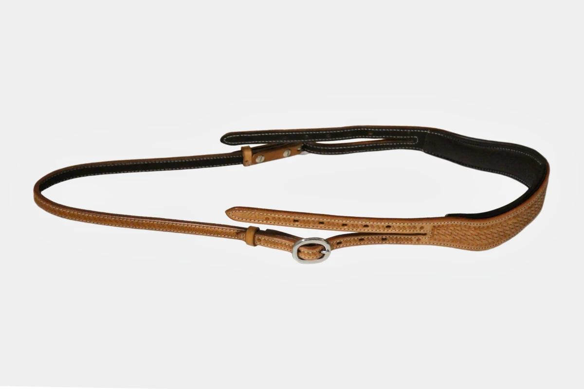 Cattlemans, GVR - Genickriemen anatomisch basket tooling, crown, leather, Leder, russet Cattlemans, GVR - Genickriemen anatomisch basket tooling, crown, leather, Leder, russet