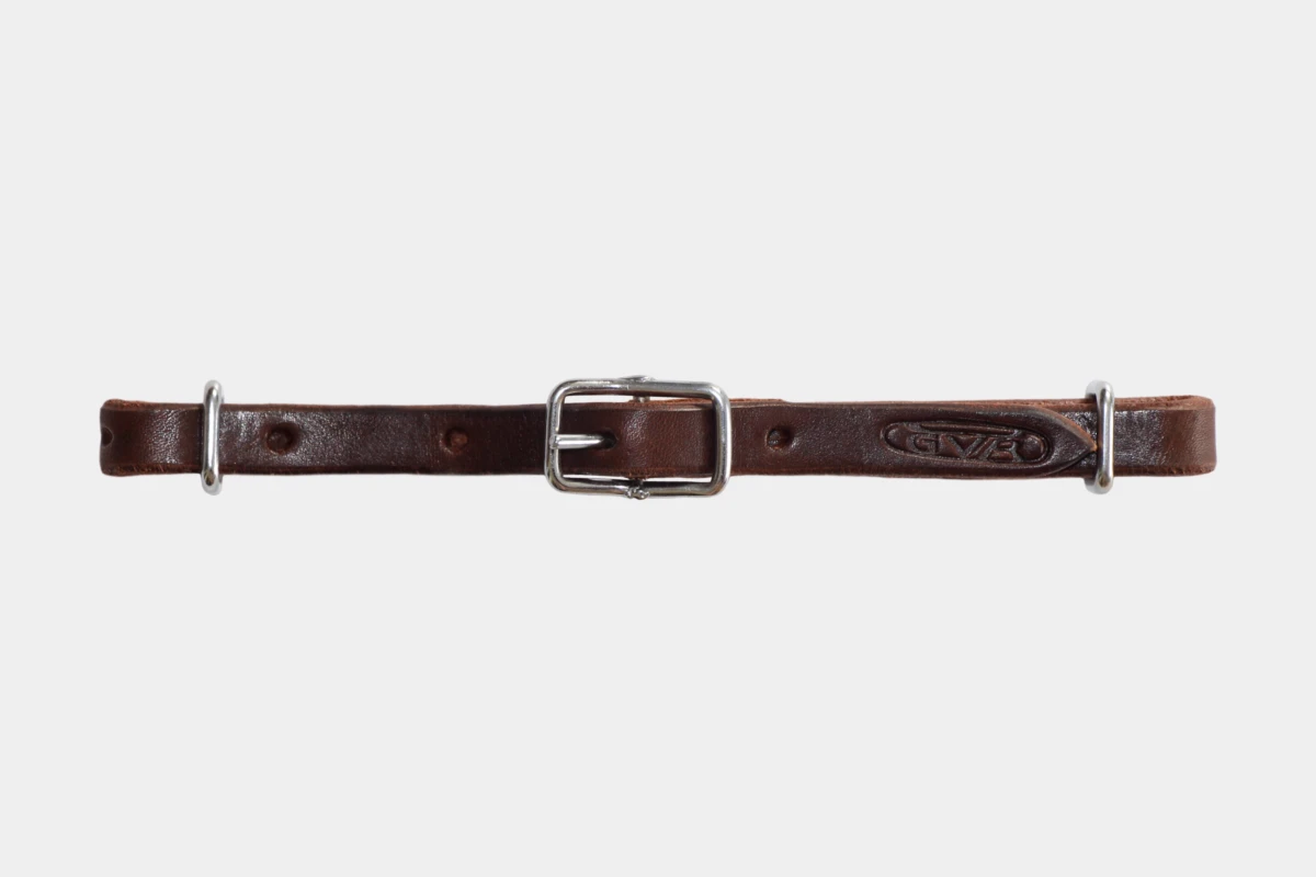 Cattlemans, GVR - Kinnriemen schmall, curb strap, slim, brown Cattlemans, GVR - Kinnriemen schmall, curb strap, slim, brown