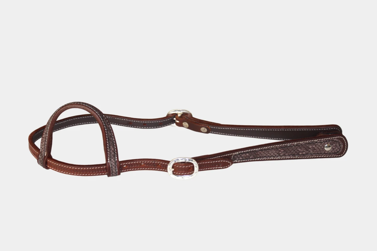 Cattlemans, GVR - Einohr small round teardrop Snake Collection, Westerntrense, Quarter Horse, dark chestnut Cattlemans, GVR - Einohr small round teardrop Snake Collection, Westerntrense, Quarter Horse, dark chestnut