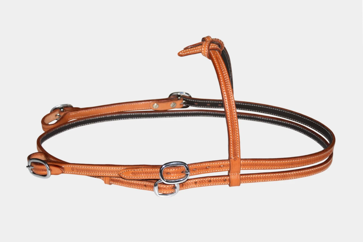 Cattlemans, GVR - Knotenstirnband futurity buckle end grain tooling, Westerntrense, Quarter Horse, knotted browband, russet Cattlemans, GVR - Knotenstirnband futurity buckle end grain tooling, Westerntrense, Quarter Horse, knotted browband, russet