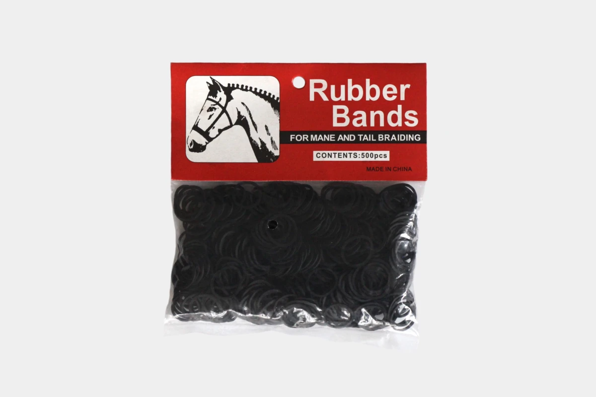 Cattlemans, GVR - Mähnengummis, rubber bands, black, schwarz Cattlemans, GVR - Mähnengummis, rubber bands, black, schwarz