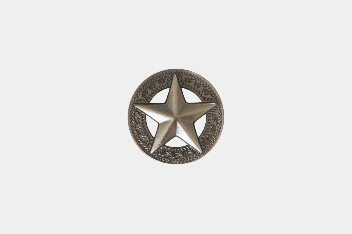 Concho Star, Stern, steel, Stahl