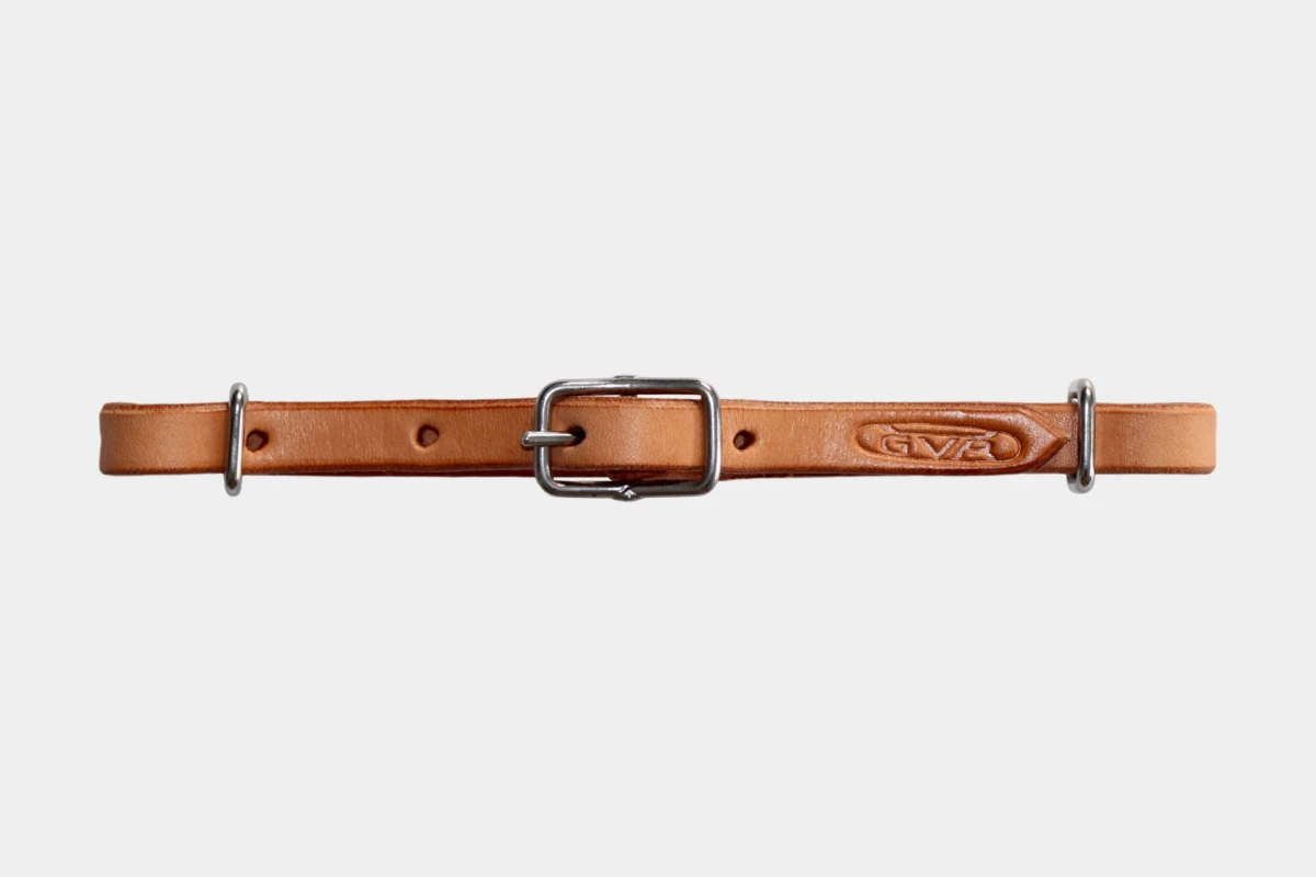 Cattlemans, GVR - Kinnriemen schmall, curb strap, slim, russet Cattlemans, GVR - Kinnriemen schmall, curb strap, slim, russet