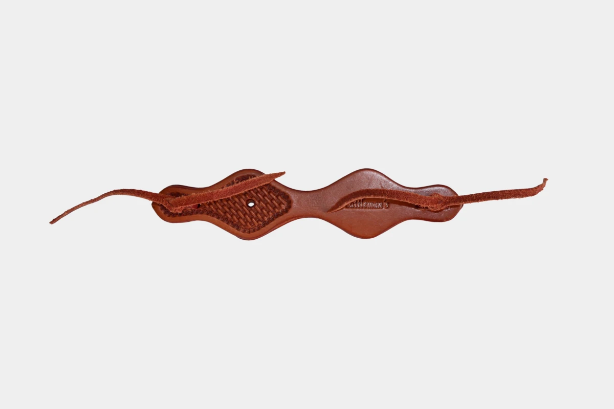 Cattlemans, GVR - Rein straps basket tooling, Leder, leather, chestnut