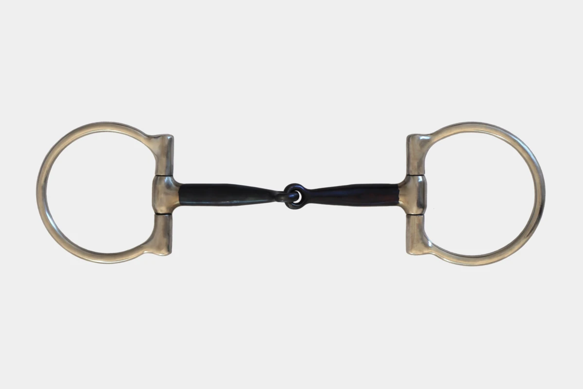 Pro Stuff - D-Ring Snaffle Bit blue anatomisch ohne Kupfereinlagen, Gebiss, without copper, ohne Kupfer, Edelstahl, stainless steel