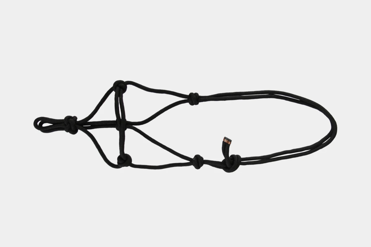 Cattlemans, GVR - Knotenhalfter, Rope, Nylon, black, schwarz Cattlemans, GVR - Knotenhalfter, Rope, Nylon, black, schwarz
