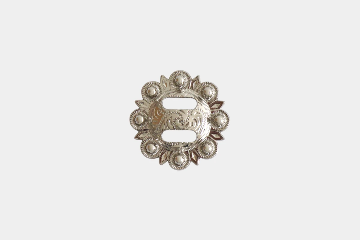 Cattlemans, GVR - Concho silver slotted, Silber Cattlemans, GVR - Concho silver slotted, Silber