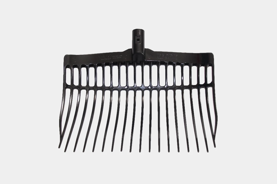 V-Plast - Gabelkopf für Schwedengabel, Mistgabel, pitchfork, fork head, black, schwarz