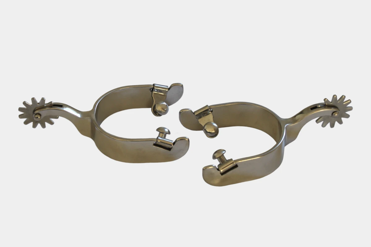 Pro Stuff - Sporen stainless steel with 12-point rowel, spurs, Edelstahl Pro Stuff - Sporen stainless steel with 12-point rowel, spurs, Edelstahl